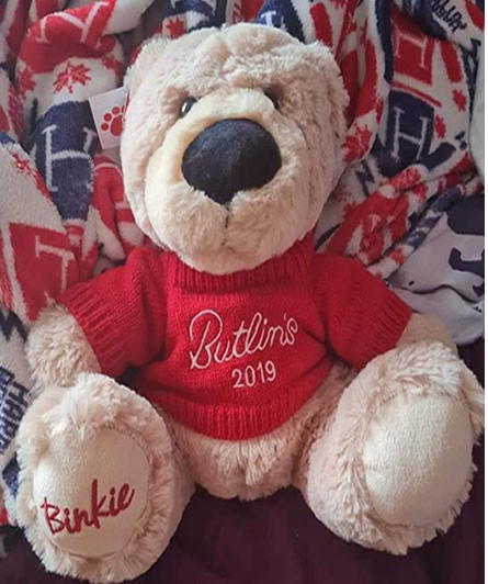 2019 Binkie Bear - Butlins Memorabilia
